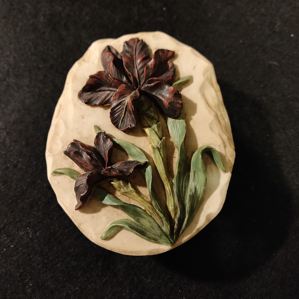 Trinket Dish with Flowers